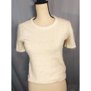 EBBY AND I  soft cozy short sleeve crop  sweater